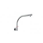 Lucid Chrome Round Swivel Wall Shower Arm